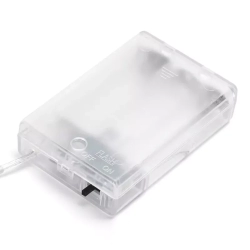 Lampki choinkowe drucikowe 100LED na 3 baterie AA Multikolor 10m